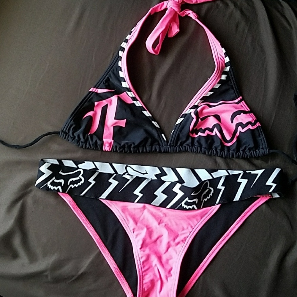 Fox brand two piece swim suit